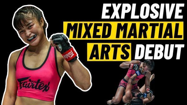 Thai star Stamp Fairtex displays her all-around skills against Aska Roka in her mixed martial arts debut.