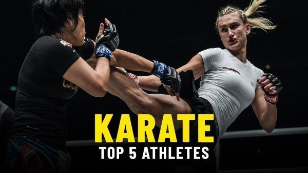Karate ace Colbey Northcutt fires off a leg kick in her ONE Championship debut.