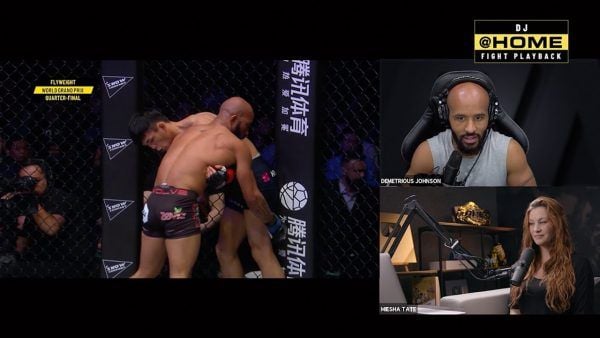 demetrious johnson miesha tate onehome fight playback 600x338