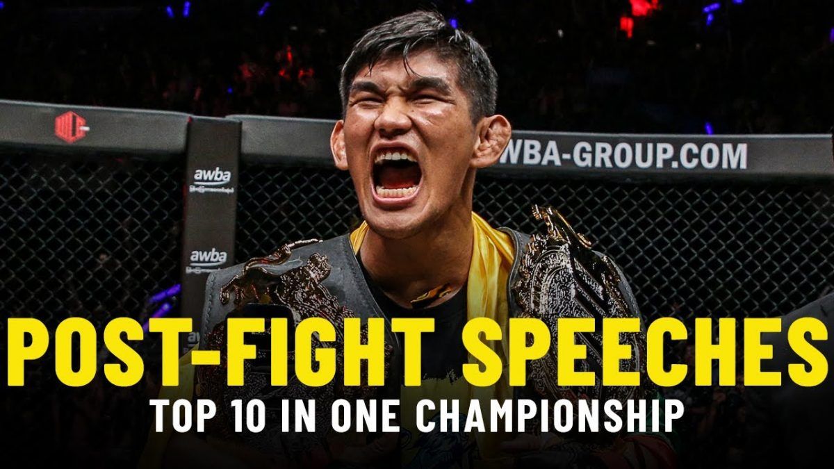 Top 10 Post-Fight Speeches In ONE Championship | ONE Championship