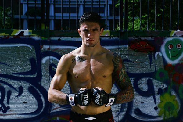 No-Gi BJJ World Champion Bruno Pucci stands outside a skate park