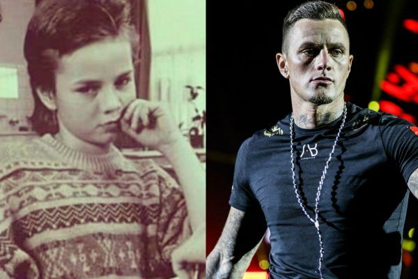 Lightweight kickboxing legend Nieky "The Natural" Holzken, as a child and an adult