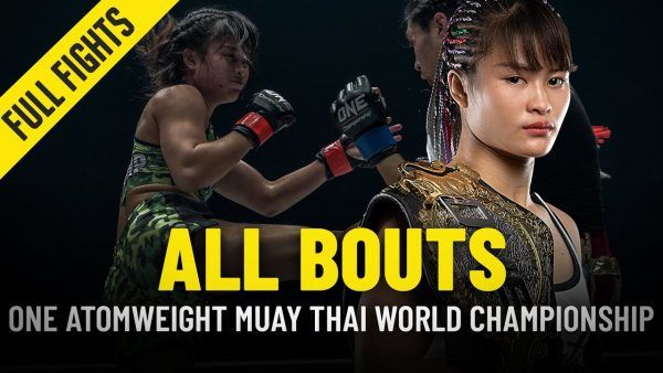 history of the one atomweight muay thai world championship one full fights 600x338