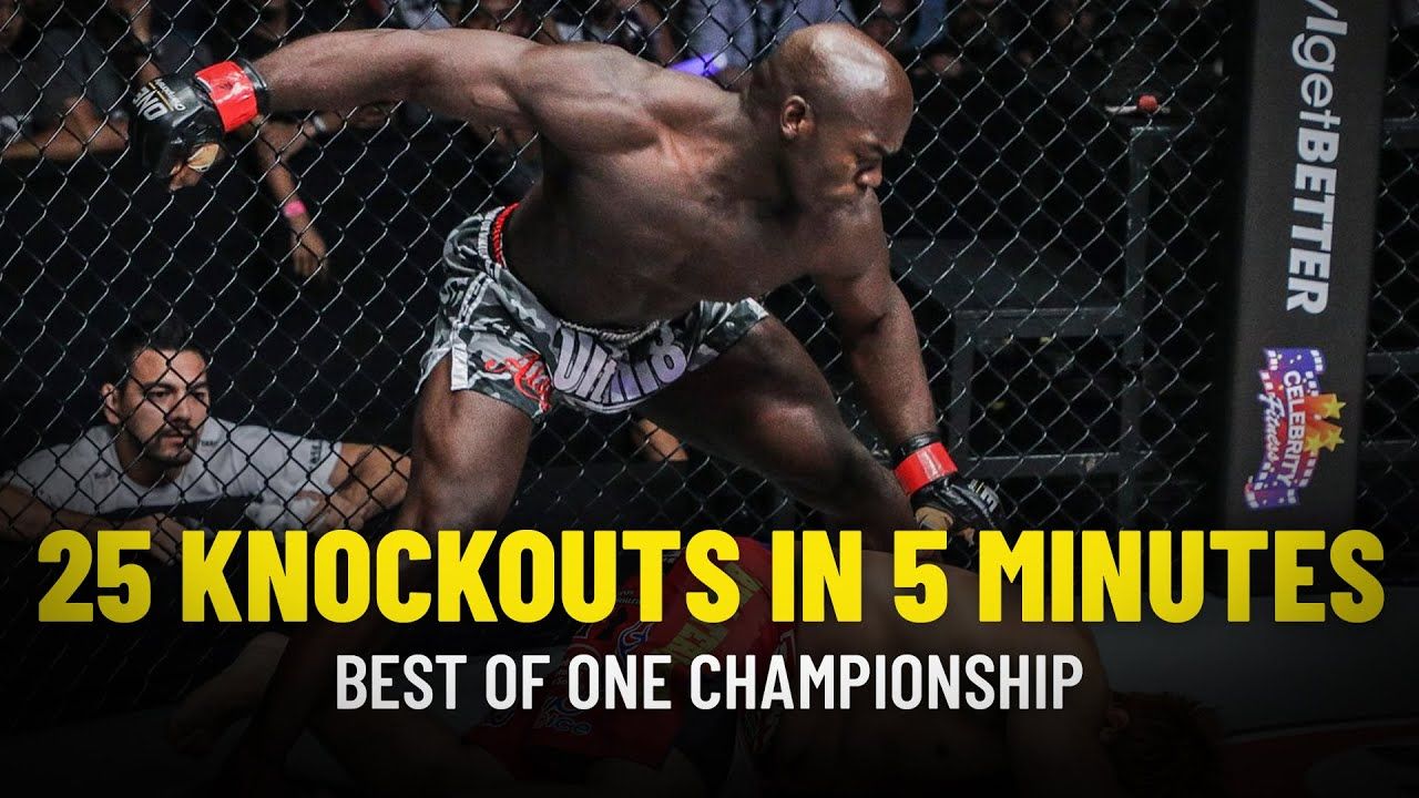 one championship 25 knockouts in 5 minutes