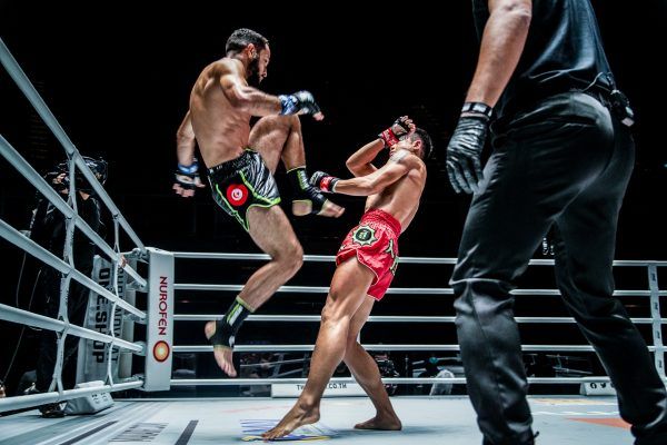 Muay Thai fighters Huang Ding and Fahdi Khaled do battle at ONE: NO SURRENDER II