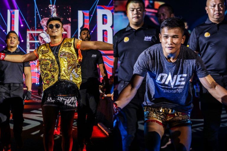 The headliners of ONE: NO SURRENDER III, Sangmanee Klong SuanPluResort and Kulabdam Sor. Jor. Piek Uthai