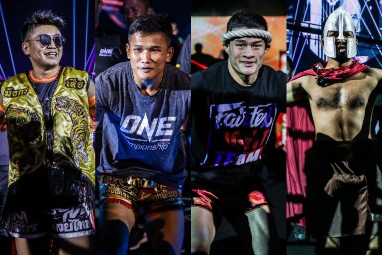 ONE Bantamweight Muay Thai Tournament participants Sangmanee, Kulabdam, Saemapetch, and Rodlek