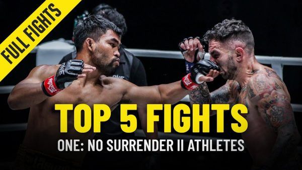 top 5 fights one no surrender ii stars 600x338