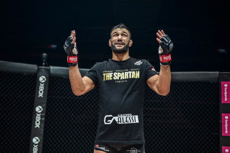 Antonio Caruso fights Eduard Folayang in a mixed martial arts battle at ONE: INSIDE THE MATRIX on Friday, 30 October