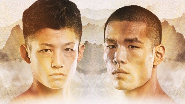 Kickboxers Hiroki Akimoto and Zhang Chenglong