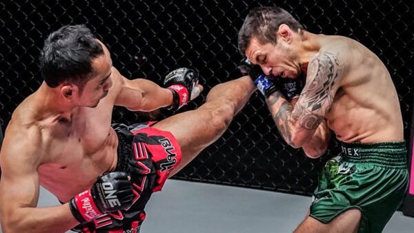 Live action shots of Muay Thai fighters Sam-A Gaiyanghadao and Josh Tonna from ONE: REIGN OF DYNASTIES on 9 October!