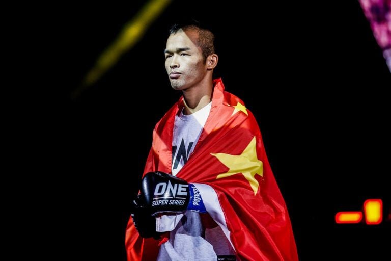 Former ONE World Title challenger Wang Junguang heads to the ring to clash with Aslanbek Zikreev at ONE: INSIDE THE MATRIX IV