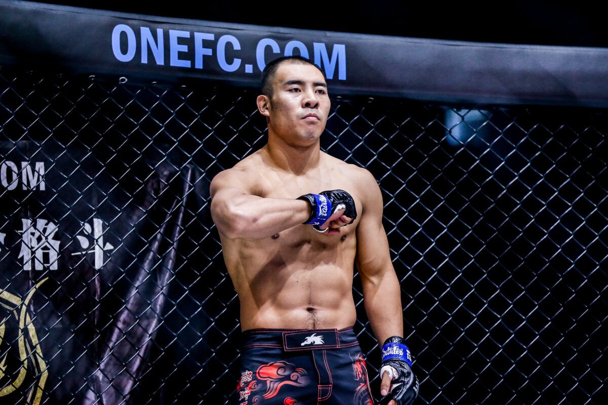 Brazilian MMA fighter Yuri Simoes squares off against Chinese MMA fighter Fan Rong at ONE: INSIDE THE MATRIX III
