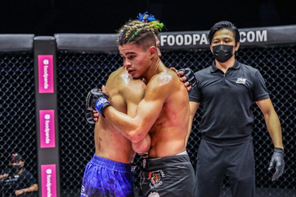 MMA fighters Shoko Sato and Fabricio Andrade compete at ONE: UNBREAKABLE III on 5 February 2021