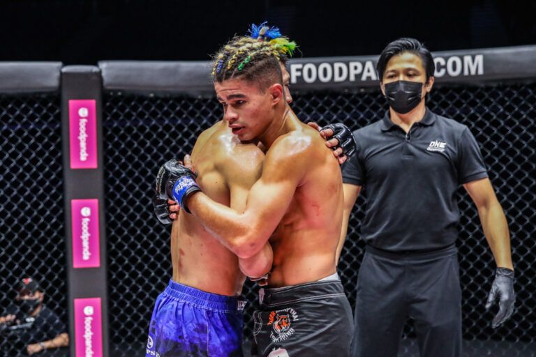MMA fighters Shoko Sato and Fabricio Andrade compete at ONE: UNBREAKABLE III on 5 February 2021