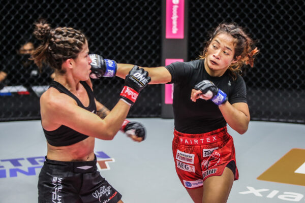 MMA fighters Jenelyn Olsim and Maira Mazar throw down at ONE: FISTS OF FURY III