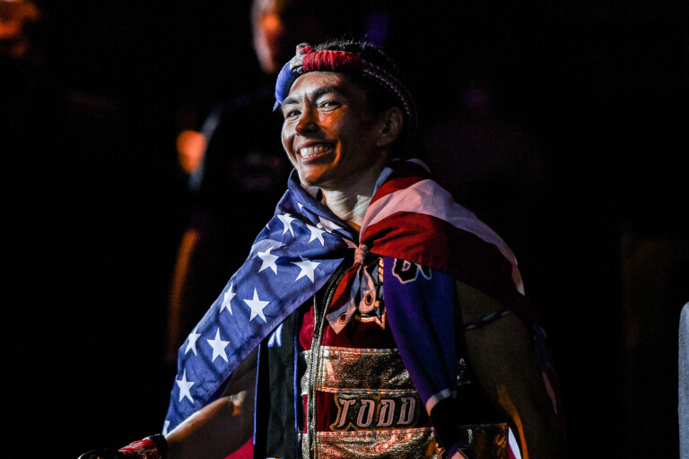 American Muay Thai fighter Janet Todd dances to the Circle
