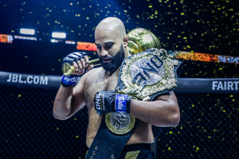 Scenes from the ONE Heavyweight World Title fight between Arjan Bhullar and Brandon Vera at ONE: DANGAL on 15 May