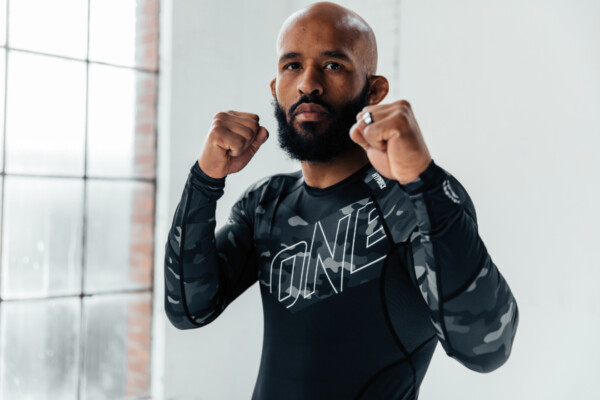 MMA fighter Demetrious Johnson poses in HyperFly gear