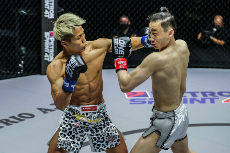 Pictures from the Wang Wenfeng vs. Taiki Naito kickboxing fight at ONE: FULL BLAST II