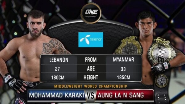 aung la n sang vs mohammad karaki one battleground fight replay 600x338