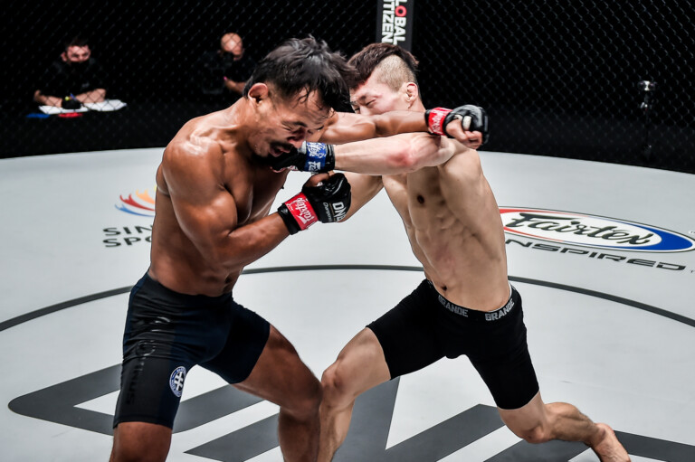 Pictures from the bout between Tial Thang and Song Min Jong at ONE: BATTLEGROUND III