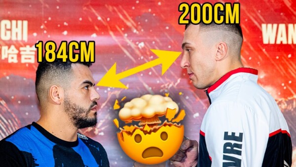 6 foot 6 giant crushes shorter opponent 600x338