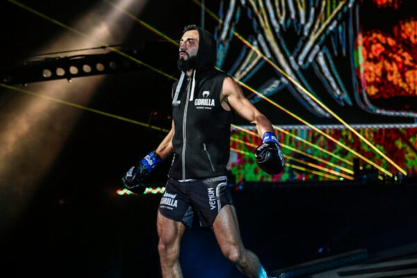 Chingiz Allazov walks down the ramp at ONE: FIRST STRIKE.