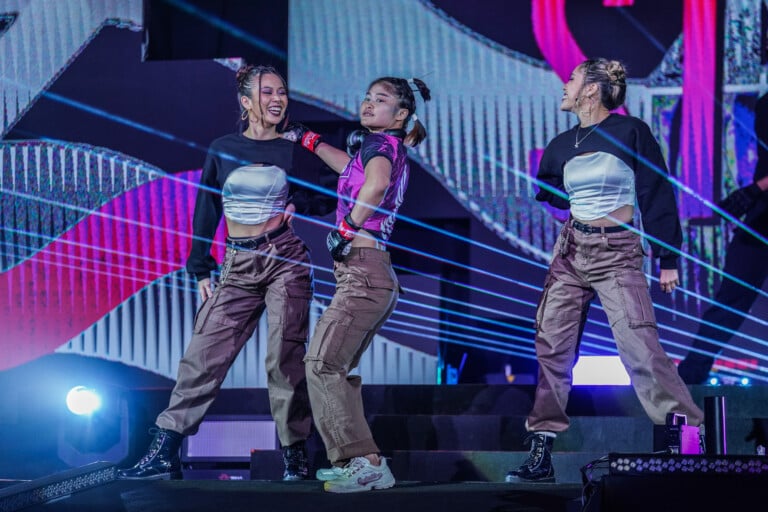 Stamp dances before making her way to the Circle at ONE: NEXTGEN.