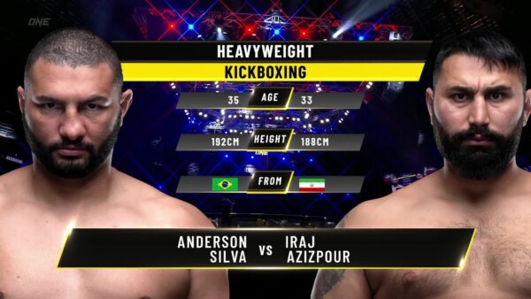 anderson silva vs iraj azizpour one championship full fight 600x338