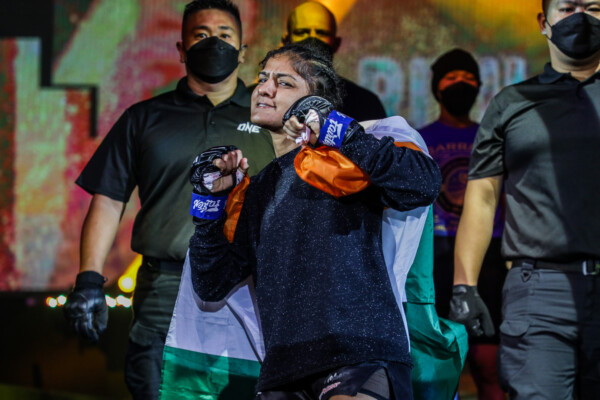 Ritu Phogat had fun making her way down the ramp at ONE: WINTER WARRIORS.
