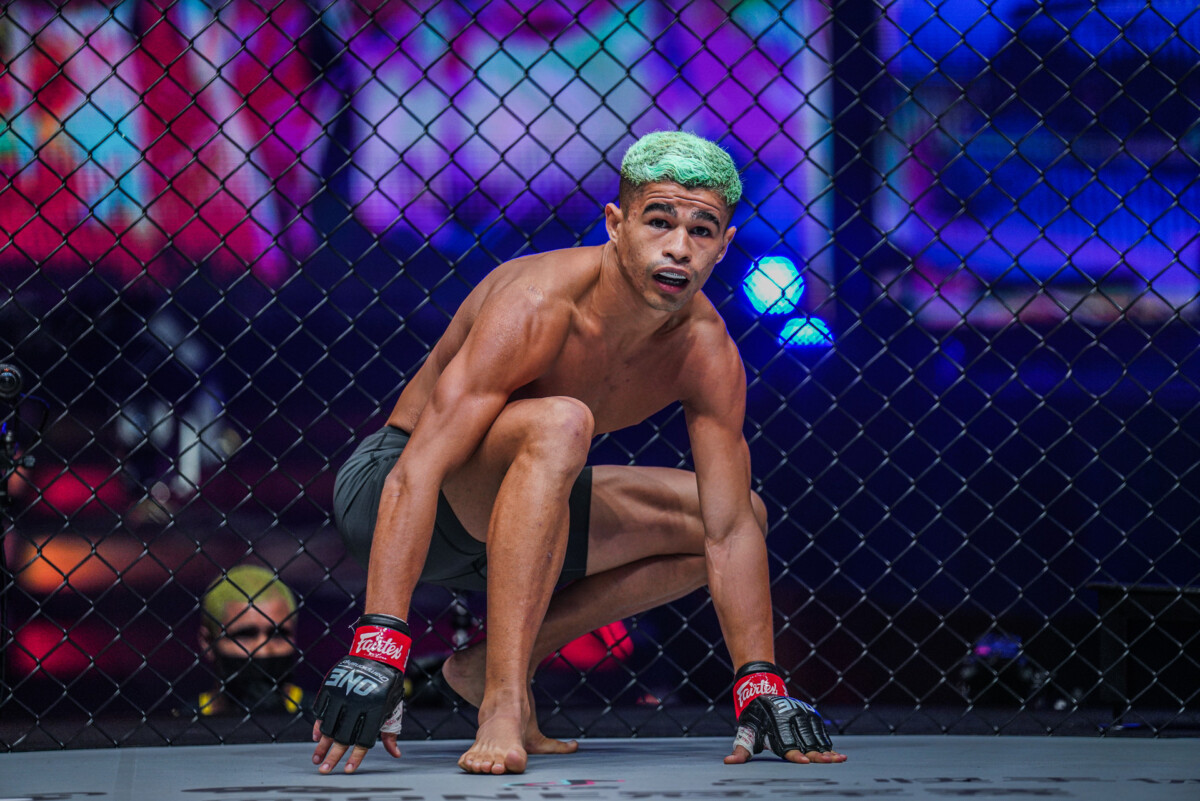 Fabricio Andrade concentrates for his fight against Jeremy Pacatiw at ONE: FULL CIRCLE