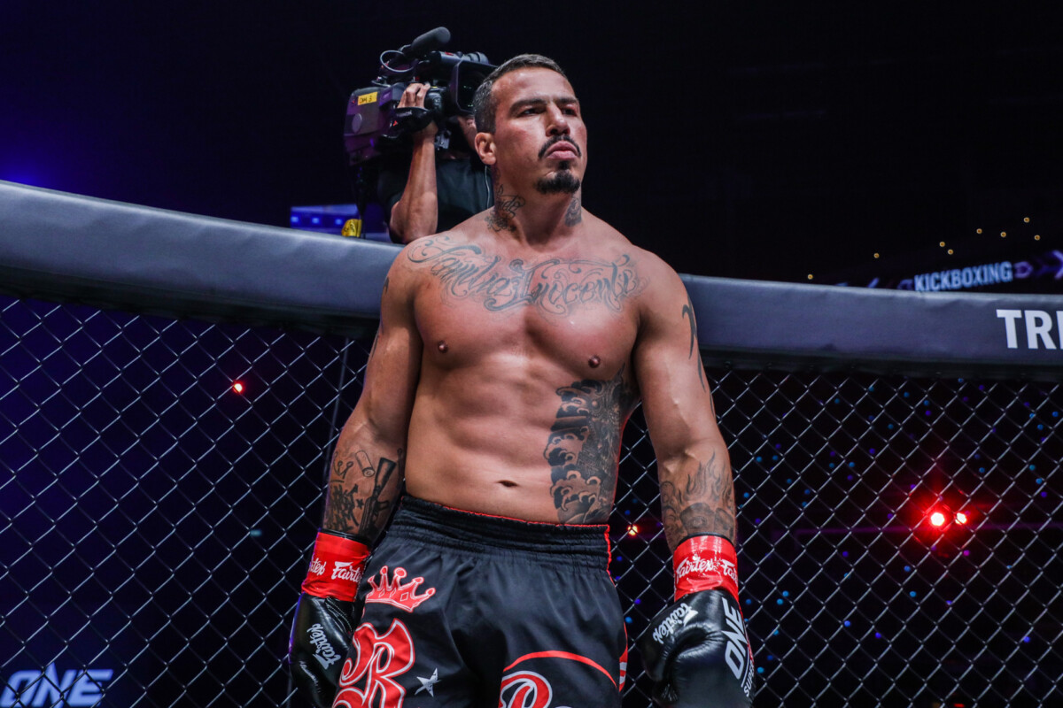Guto Inocente wins his heavyweight kickboxing match at ONE: FULL CIRCLE via second-round TKO