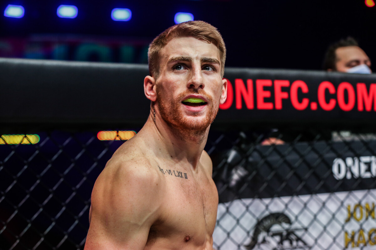 Jonathan Haggerty focuses before his fight at ONE: BAD BLOOD