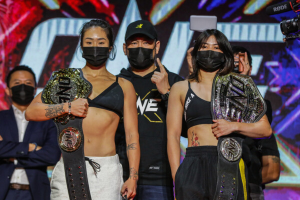 Angela Lee and Stamp Fairtex face off before their World Title fight at ONE X