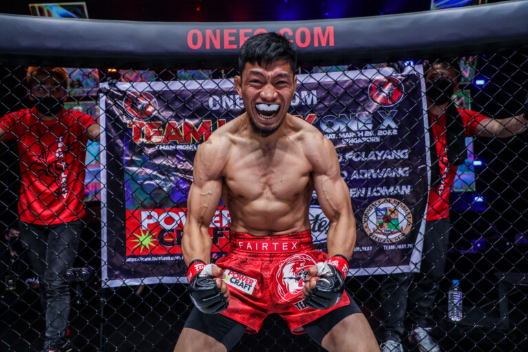 Lito Adiwang flexes as he prepares for battle at ONE X: Part I