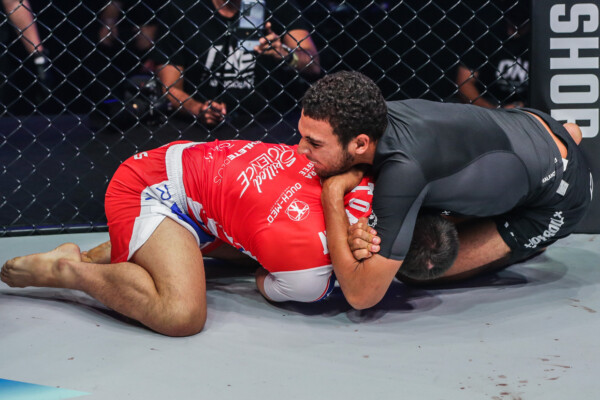 Tye Ruotolo gains a submission against Garry Tonon at ONE 157