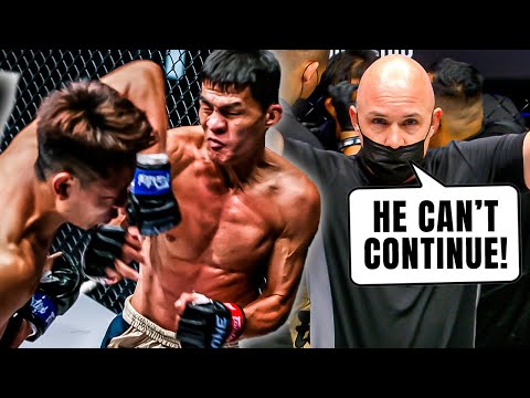 the nastiest fight ending elbow in one history