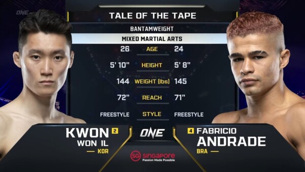kwon won il vs fabricio andrade one championship full fight 600x338
