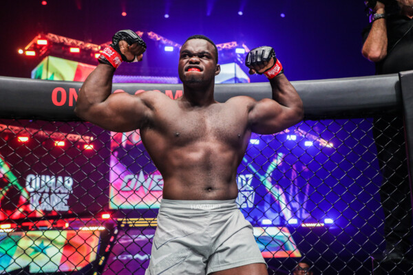 Oumar Kane stands in the Circle at ONE 161