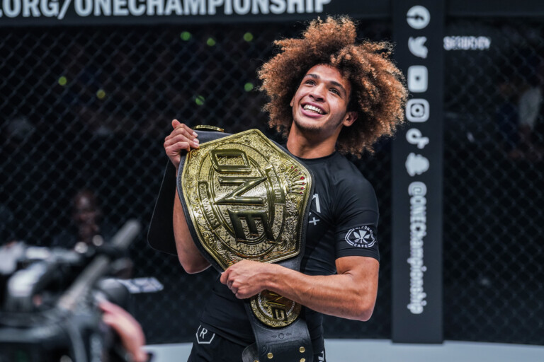 Kade Ruotolo with the ONE Lightweight Submission Grappling World Title