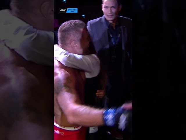 the new two division one world champion takes a victory lap