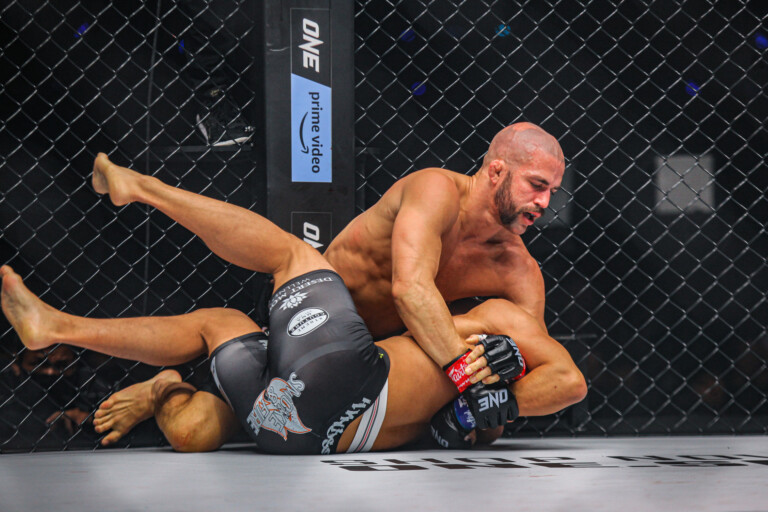 Garry Tonon attempts Kimura Lock on Johnny Nunez at ONE Fight Night 6