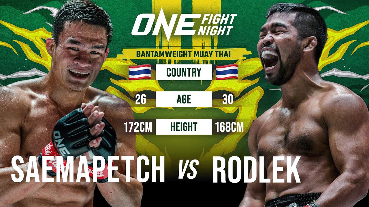 when muay thai icons clash saemapetch vs rodlek 1
