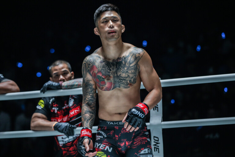 Martin Nguyen stands in the ring at ONE Fight Night 7