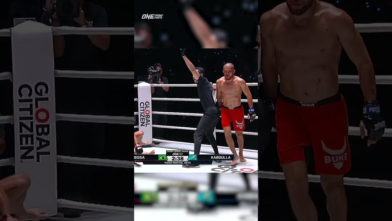 Ali Kabdulla  stops Alisson Barbosa with a VICIOUS standing elbow!