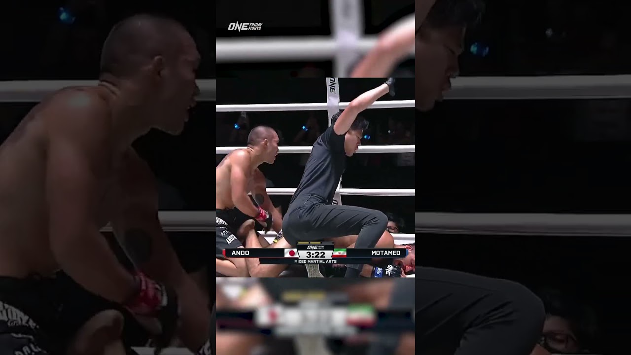 Ando  comes back from the brink to stop Motamed in an incredible bout!