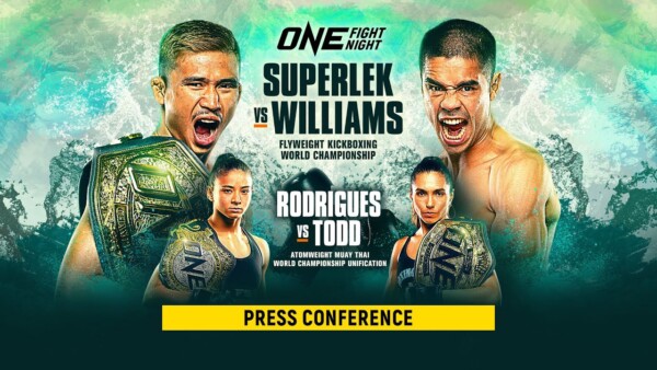 live in hd one fight night 8 superlek vs williams official press conference 600x338