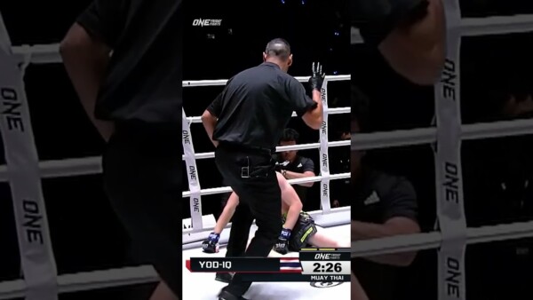 Yod IQ  drops Samuel Bielen TWICE with elbows en route to a TKO win!