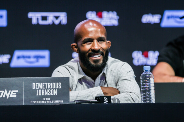 Demetrious Johnson at the ONE on Prime Video 1 Press Conference